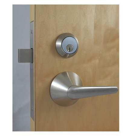 SECURITECH Door Lever Lockset, Cylindrical, Mech LSL-M61-DB4-630-LHR