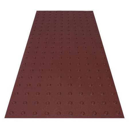 SAFETYSTEPTD ADA Warning Pad, Red, No Anchors Required SSTDRU2X423503