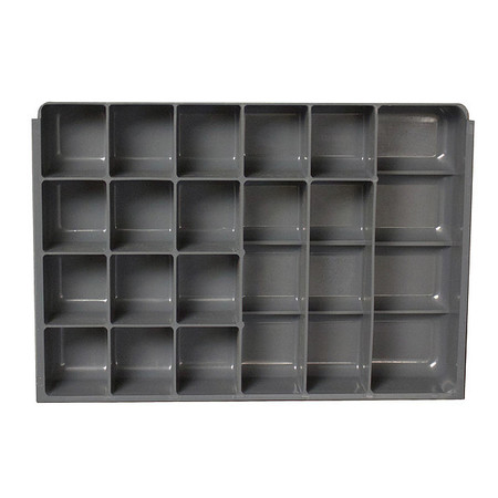 Durham Mfg Compartment Drawer Insert with 17 compartments, Polypropylene, 2" H x 13-3/8 in W 229-95-17-IND