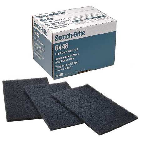 Scotch-Brite Sanding Hand Pad, Dark Gray, 800 Grit, PK20 7000121092