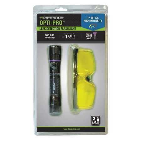 Tracerline UV Flashlight, for AC, Oil, Coolant Leaks TP-8610CS