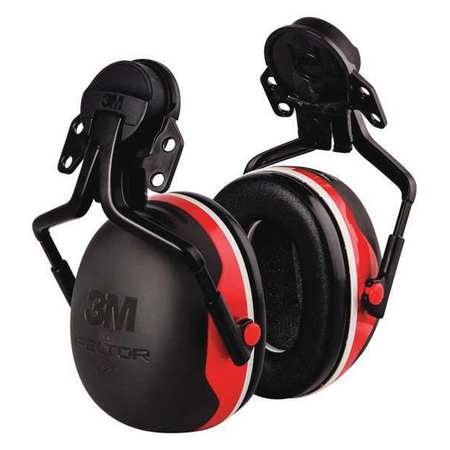 3M Peltor Hard Hat Mounted Ear Muffs, 25 dB, Peltor X3, Black X3P5E