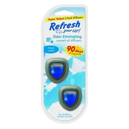 REFRESH Air Freshener, Diffuser, Fresh Linen, PK2 RMD201-2AME