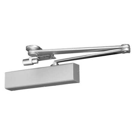 ZORO SELECT Manual Hydraulic GAV 2731 Door Closer Heavy Duty Interior and Exterior, Silver 2731 x 689 GAV