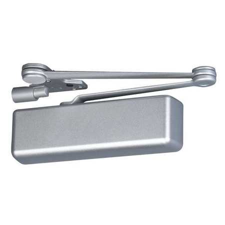 ZORO SELECT Manual Hydraulic GAV 5831 Door Closer Heavy Duty Interior and Exterior, Silver 5831 x 689 GAV