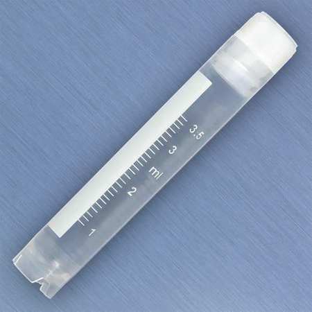 GLOBE SCIENTIFIC Cryogenic Vial, 76.4mm H, Clear, PK500 3005