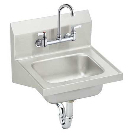 ELKAY Wall Mount, 2 Hole, Dual Handle, Stainless Steel, Hand Sink CHS1716C