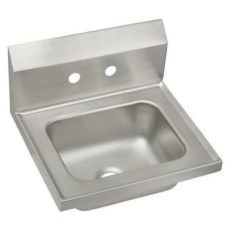 ELKAY Wall Mount, 2 Hole, Manual, Stainless Steel, Hand Sink CHSB17162