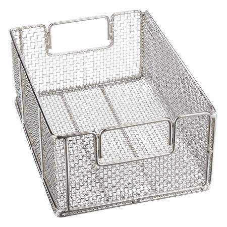 Marlin Steel Wire Products Silver Rectangular Parts Washing Basket, Stainless Steel 00304004A-31