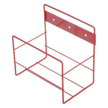 MARLIN STEEL WIRE PRODUCTS Red Rectangular Storage Basket, Steel 01431003-05