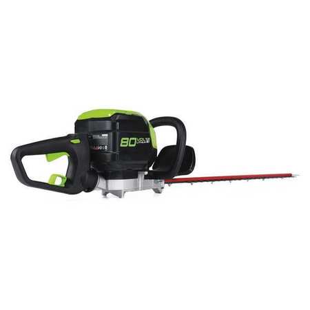GREENWORKS PRO Hedge Trimmer, 26 in L 80 V 2.0Ah Lithium-ion 25cc Electric GHT80321