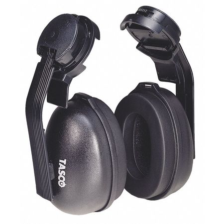 TASCO Hard Hat Mounted Ear Muffs, 24 dB, Black Hawk, Black 100-02400