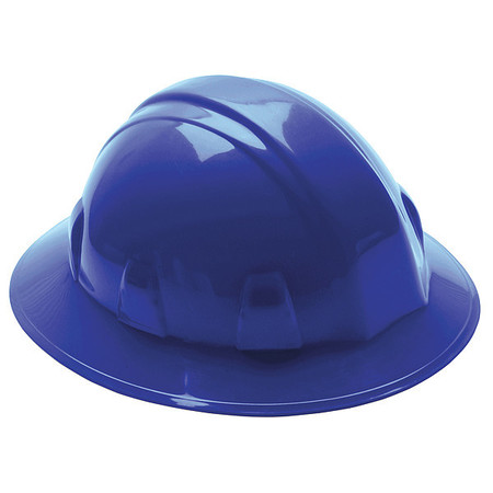 Condor Full Brim Hard Hat, Type 1, Class E, Ratchet (4-Point), Blue 52LD14
