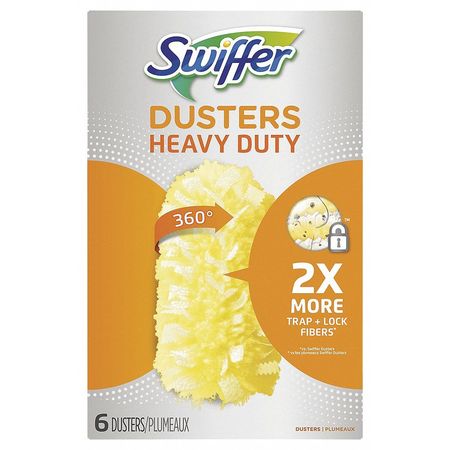 SWIFFER Dusters Refills, Nonwoven, 7-11/16" L, PK4 21620