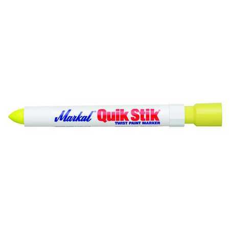 Markal Paint Crayon, Medium Tip, Fluorescent Yellow Color Family 61041