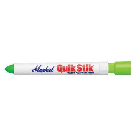 Markal Paint Crayon, Medium Tip, Fluorescent Green Color Family 61042