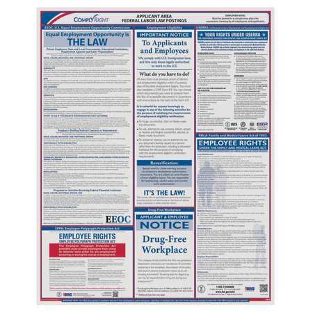 COMPLYRIGHT Federal Applicant Area Poster, English E0076