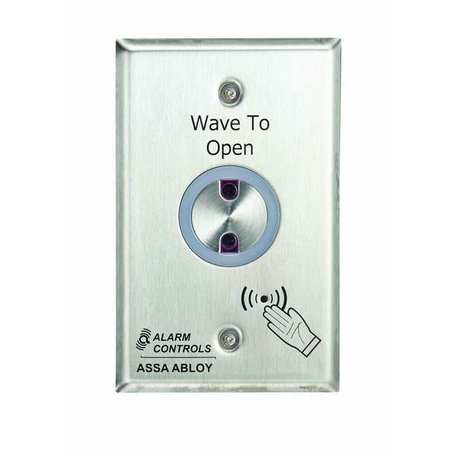 ALARM CONTROLS Exit Motion Sensor, Single Gang, Silver NTS-1