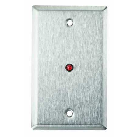 ALARM CONTROLS Wall Plate, Single Gang, Stainless Steel RP-28