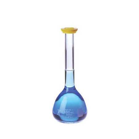 KIMBLE CHASE Volumetric Flask, 100mL, Clear, PK12 28008-100
