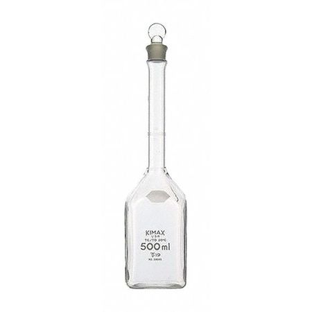 KIMBLE CHASE Square Volumetric Flask, 900mL, Clear 28046-900