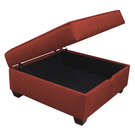 DUOBED Storage Ottoman, 36", Red Performance Fabric IMFO-GN