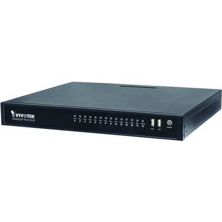 VIVOTEK Network Video Recorder, 2TB, w/8 PoE Ports ND8422P-2TB