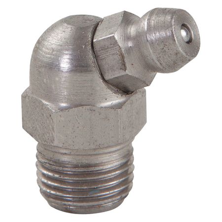 WESTWARD Grease Fitting, 65 Deg., SS, 55/64" L, PK10 52PA21