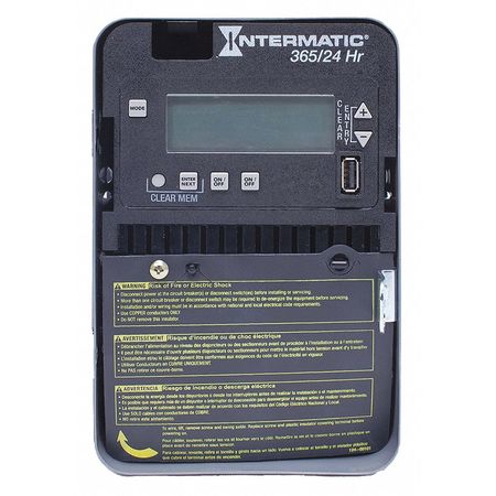 INTERMATIC Electronic Timer, 24 hr./365 Days, 30A ET2125C