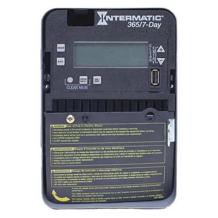 INTERMATIC Electronic Timer, 7/365 Days, 20A ET2715C