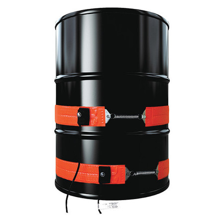 BRISKHEAT Heavy Duty Drum/Pail Heater, Mid-Temp, 16 Gallon, 240VAC, 700W, 44"L x 4"W DHLS21