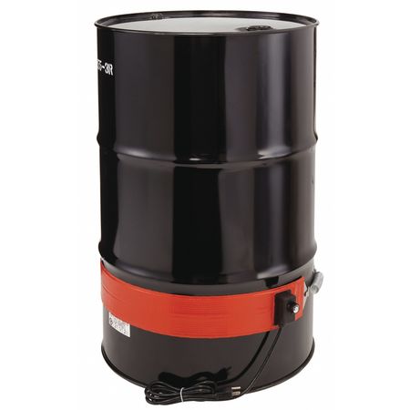 BRISKHEAT Heavy Duty Drum/Pail Heater, Mid-Temp, 55 Gallon, 120VAC, 1200W, 70"L x 4"W DHLS15