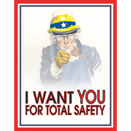 MANCOMM Safety Poster, 16" H, 12" W 31P-014-E2