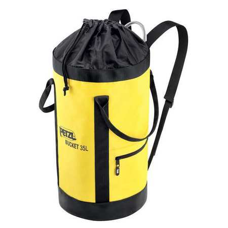 Petzl Bucket Bag, Rope Bucket, Yellow, Polyester S41AY 035