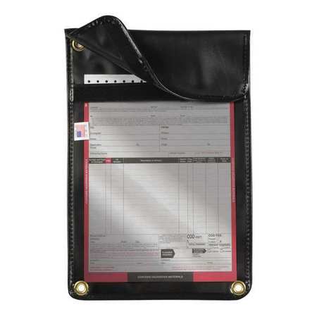 Jj Keller Document Holder, Window Dash Mount, Black 3728