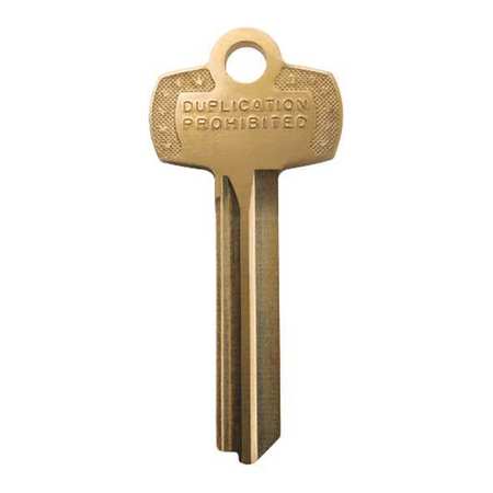 STANLEY SECURITY Key Blank, Keyway L, Standard Type, 7 Pins 7AS1L1KS915KS800
