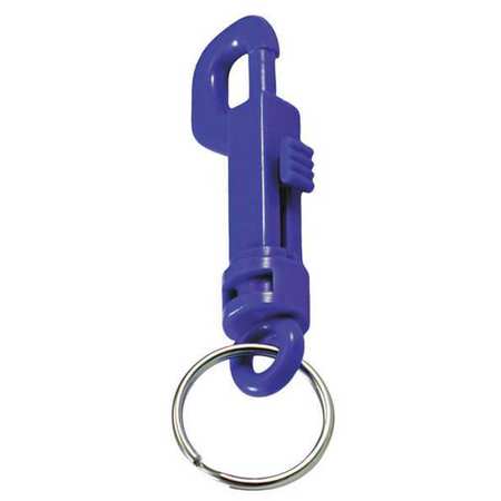 LUCKY LINE Plastic Key Clip, Blue, 25 PK 41530