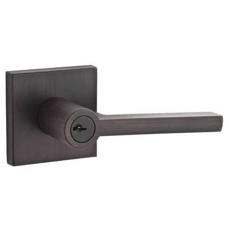 BALDWIN RESERVE Lever Lockset, Square/Contemporary Rose EN.SQU.CSR.112