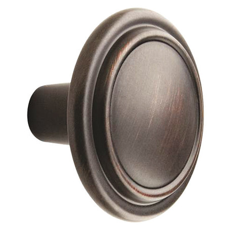 Amerock Cabinet Knob, Zinc, Bronze, Proj. 7/8" BP29113ORB