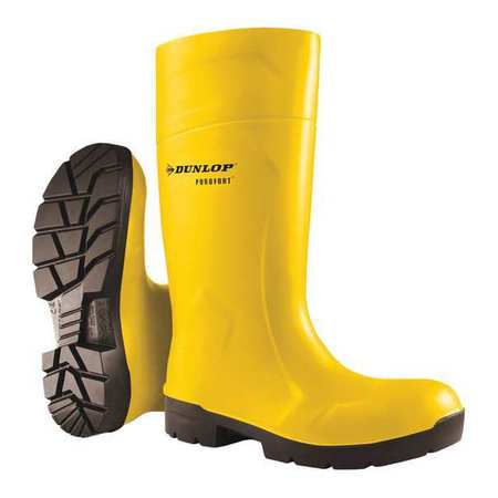DUNLOP Size 15 Unisex Steel Rubber Boot, Yellow 6123155