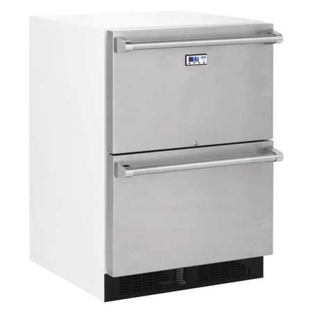 MARVEL SCIENTIFIC Drawer Refrigerator, Under Counter, White MS24RDS4NS