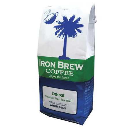 IRON BREW Coffee, 0.12 oz. Net Weight, Whole Bean B-12DCFWB