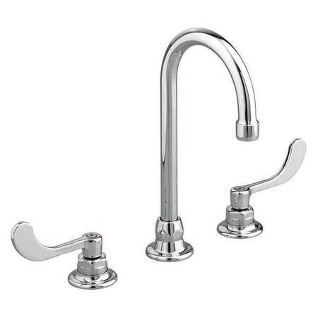 American Standard Dual Handle 6" to 12" Mount, 3 Hole Gooseneck Kitchen/Bathroom Faucet, Polished chrome 6540270.002