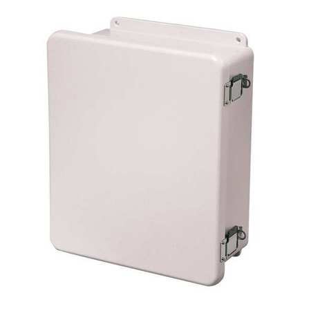 WIEGMANN Fiberglass Enclosure, 13-1/2 in H, 12 in W, 7.45 in D, NEAM 4X; 6P; 12, Hinged HW-WHJ141206CHQRWW