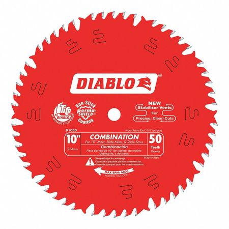 Diablo 10", 50-Teeth Circular Saw Blade D1050X