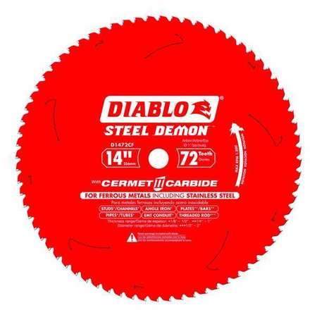 DIABLO 14", 72-Teeth Circular Saw Blade D1472CF