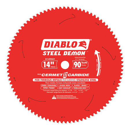 DIABLO 14", 90-Teeth Circular Saw Blade D1490CF