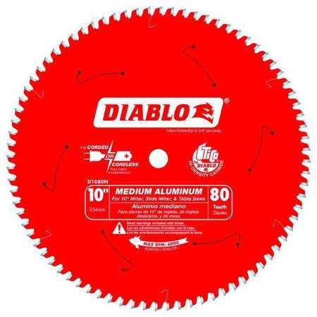 Diablo 10", 80-Teeth Circular Saw Blade D1080N