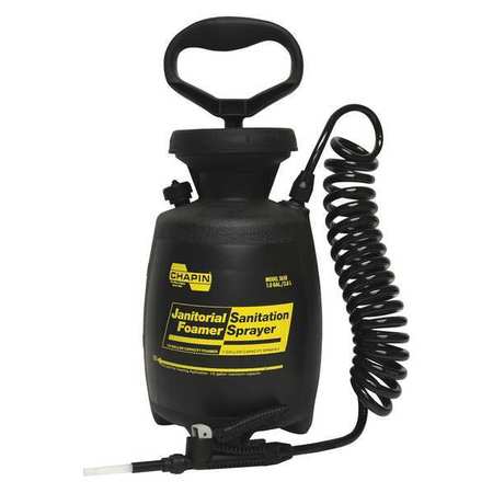 Chapin 1 gal. Industrial Janitorial/Sanitation Sprayer, Polyethylene Tank, Foaming Spray Pattern 2658E