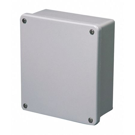 WIEGMANN Fiberglass Enclosure, 6.90 in H, 6 in W, 2.88 in D, NEAM 4X; 6P; 12, Screw On HW-N4X763SCWW